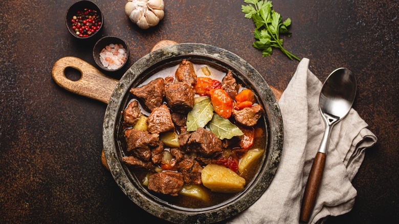 beef stew in a pot