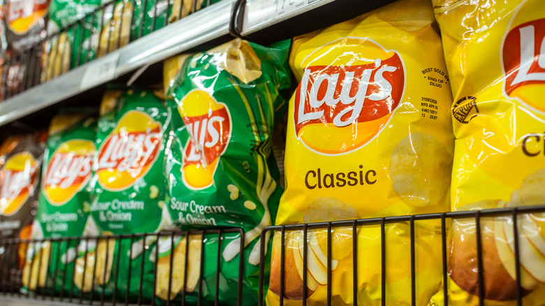 Bags of Lays chips