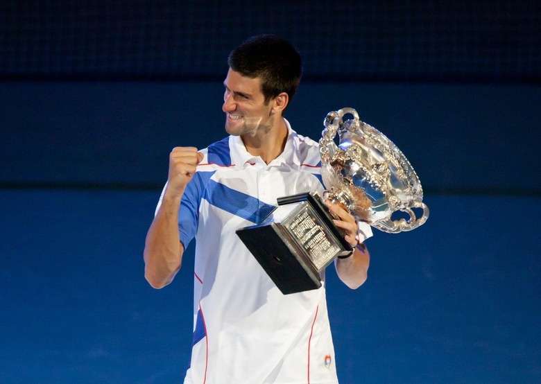 Wimbledon Champ Novak Djokovic Eats Grass to Remember Taste of Victory Over Roger Federer