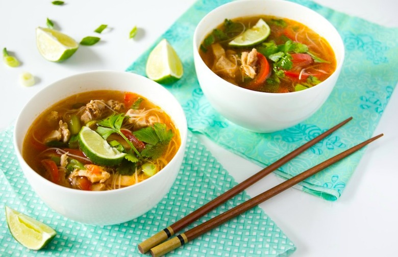 Spicy Asian Chicken Noodle Soup