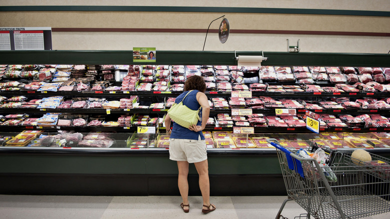 Kroger's in-store meat department