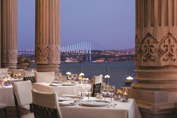 8. Tuğra Restaurant and Lounge in the Ciragan Palace in Istanbul