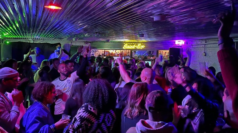 dance party at Cafe Saint-EX