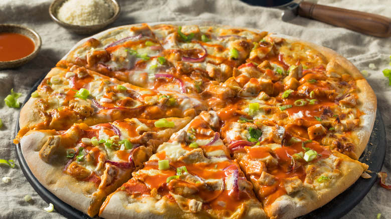 Buffalo chicken pizza