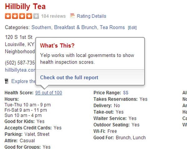 Yelp Adds More Health Grades | Food Safety 