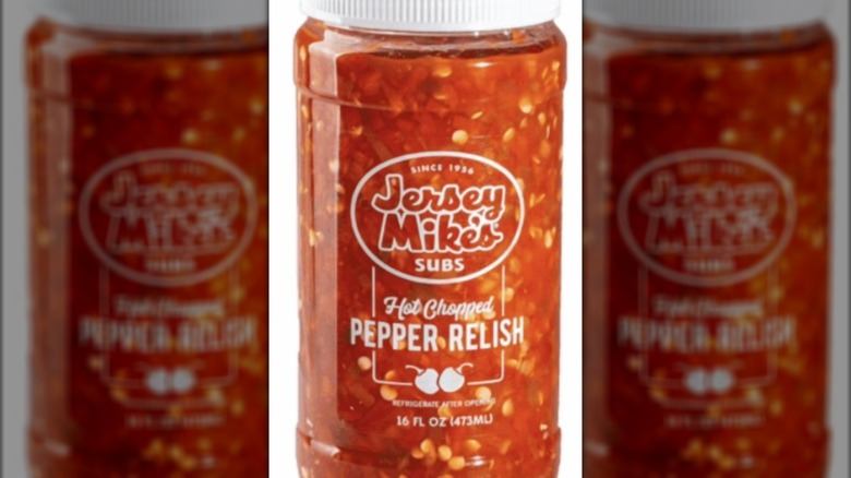 Jersey Mike's hot chopped pepper relish