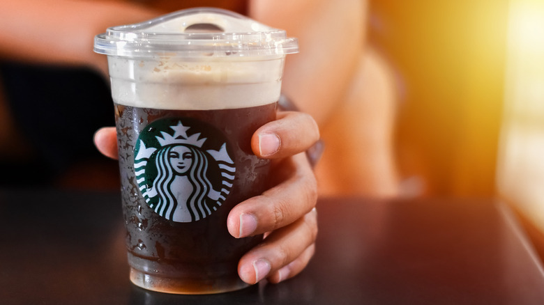 Starbucks cold brew with foam