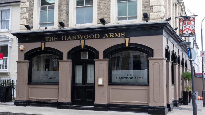 The Harwood Arms pub exterior