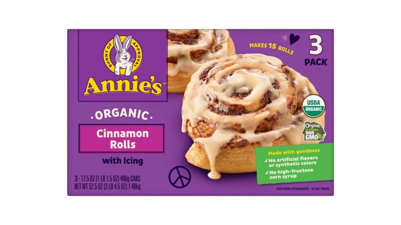 Box of Annie's Organic Cinnamon Rolls