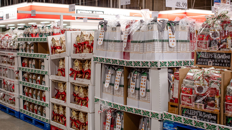 costco aisle of holiday products