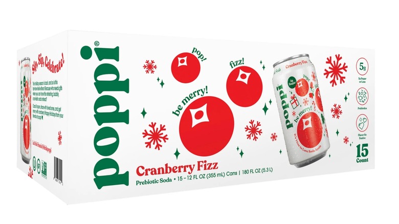 case of poppi cranberry fizz
