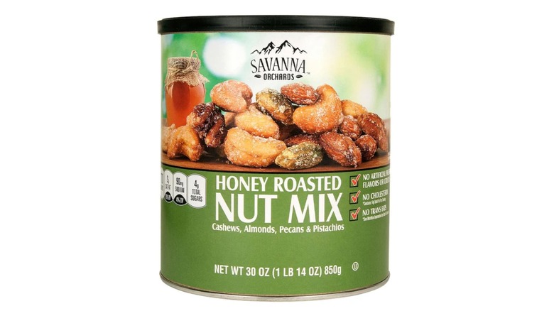 can of Savanna Orchards Honey Roasted Nut Mix