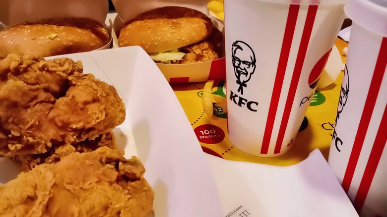 KFC food and beverages