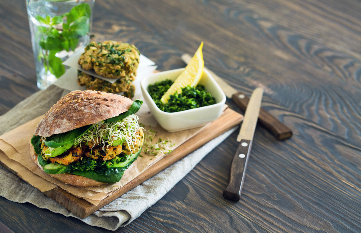 ItalianSausage Burgers With Garlicky Spinach from Our 50 Best Burger Recipes for 2016 The