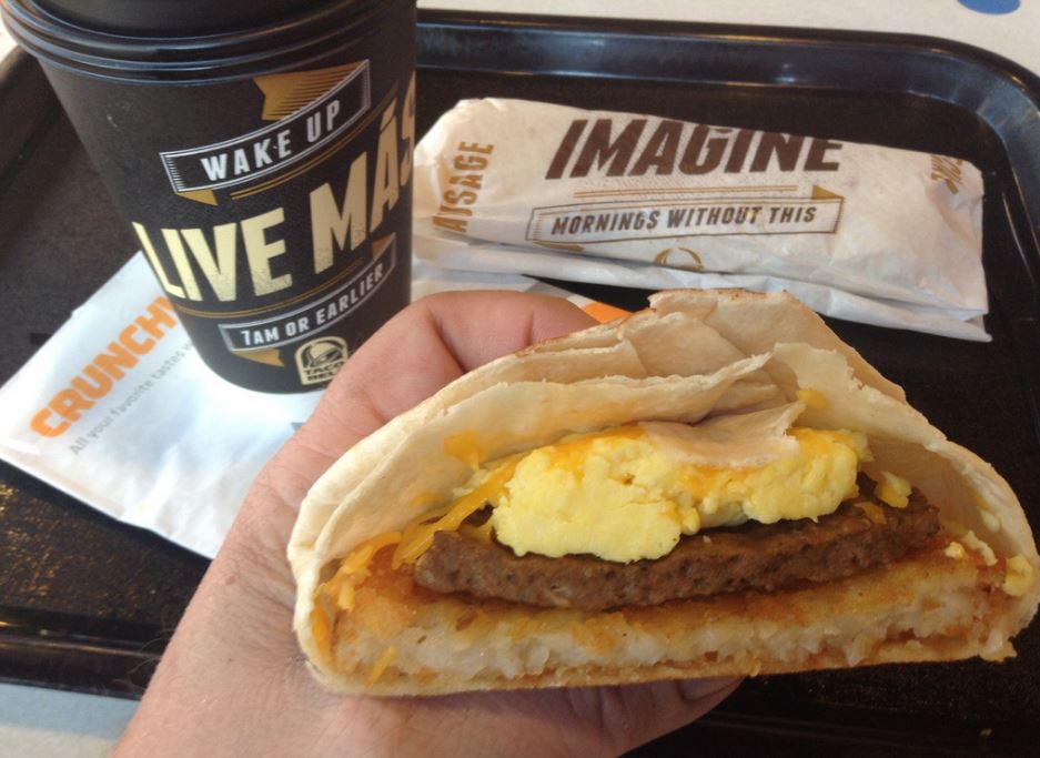 food keto taco from bell and Bell Mexican Taco from Tex Unhealthiest #6 Americaâs