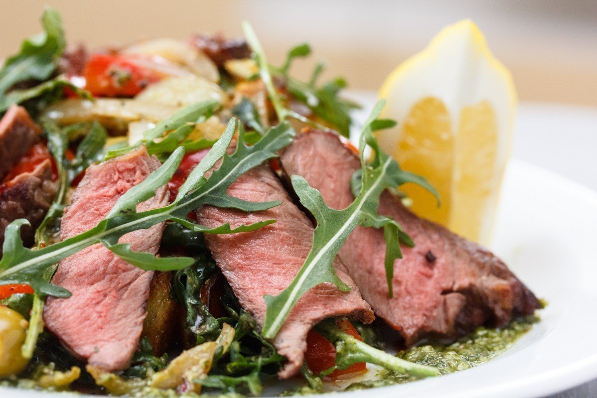 Spring Salad With Marinated Skirt Steak Recipe from 19 ...