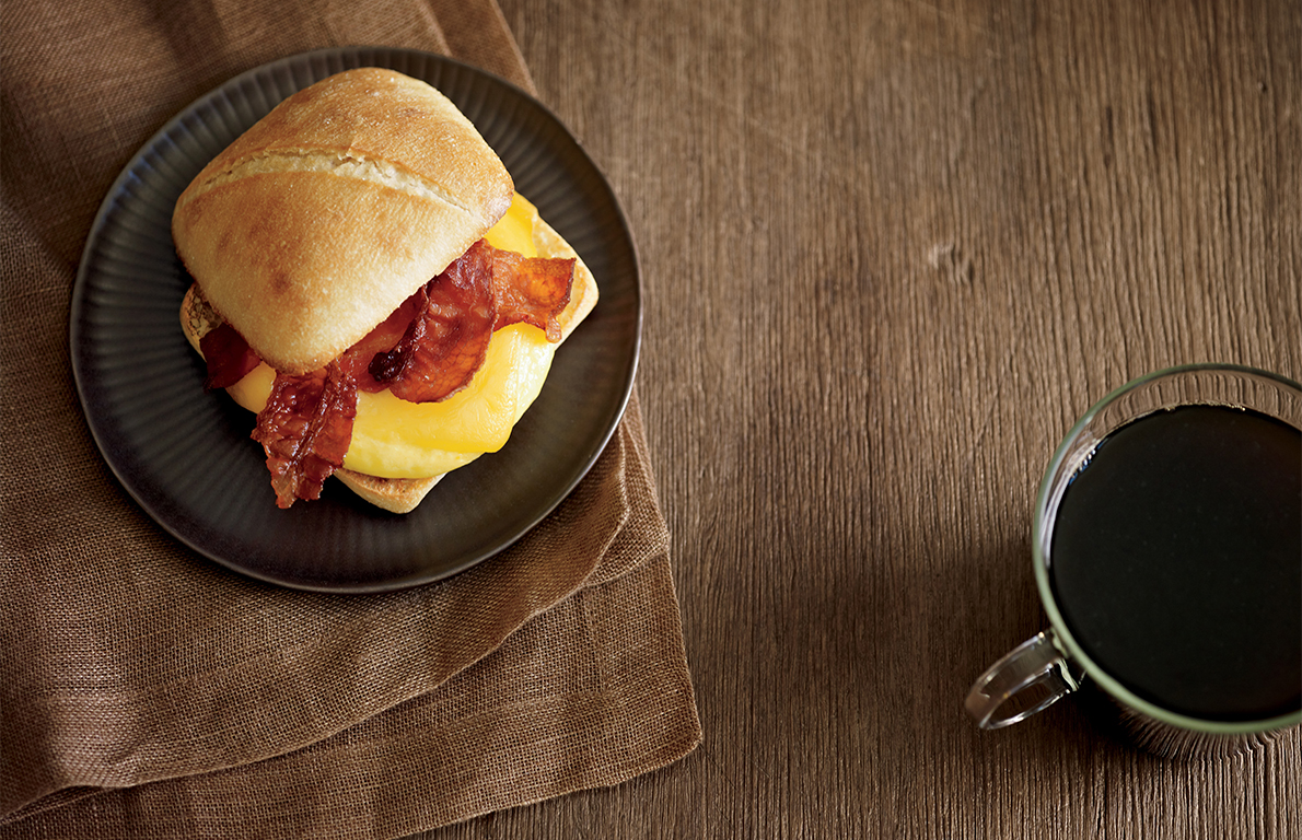 Starbucks Bacon, Gouda, and Egg Breakfast Sandwich from The Healthiest