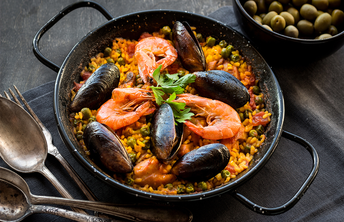 Paella from You’re Probably Pronouncing These 30 Food Words Wrong