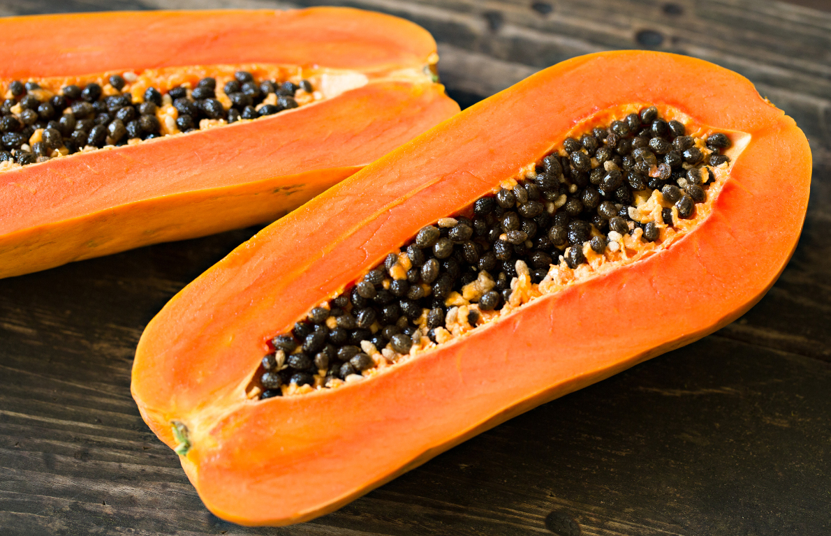 Papayas from Meet the Clean 15 The Fruits and Vegetables Least Likely to Poison You Slideshow