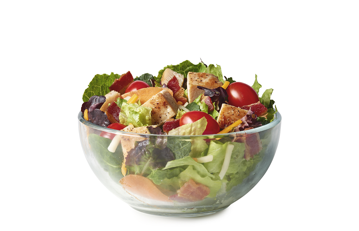 Image result for McDonald’s Bacon Ranch Grilled Chicken Salad with guacamole: