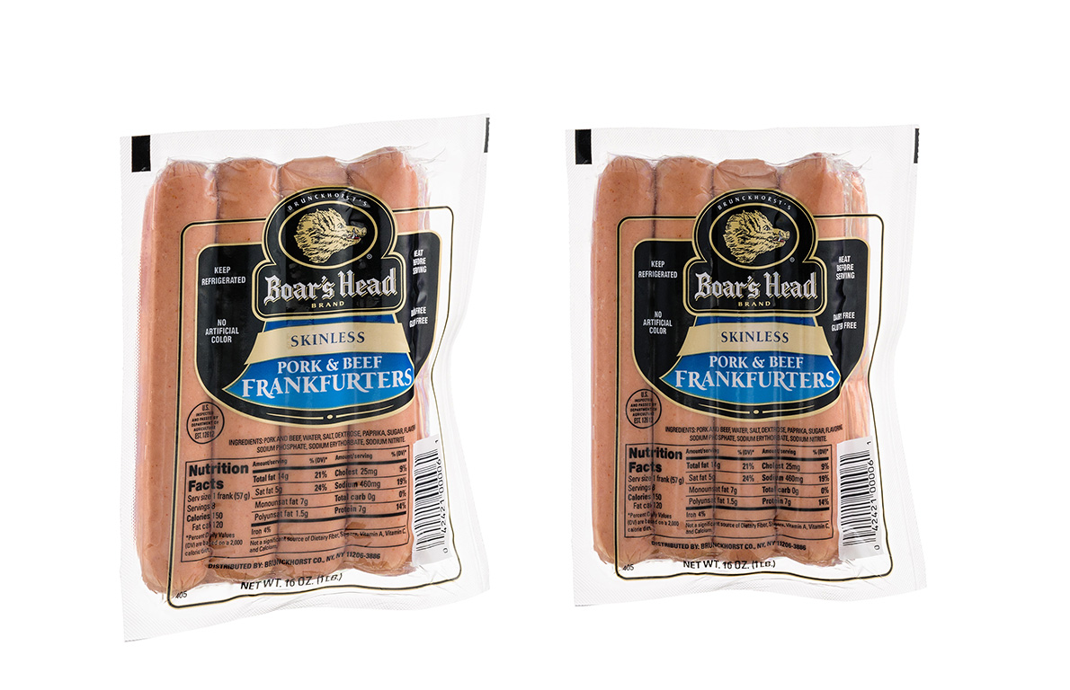 Mixed Meat Unhealthiest Boar’s Head Pork and Beef Frankfurters from