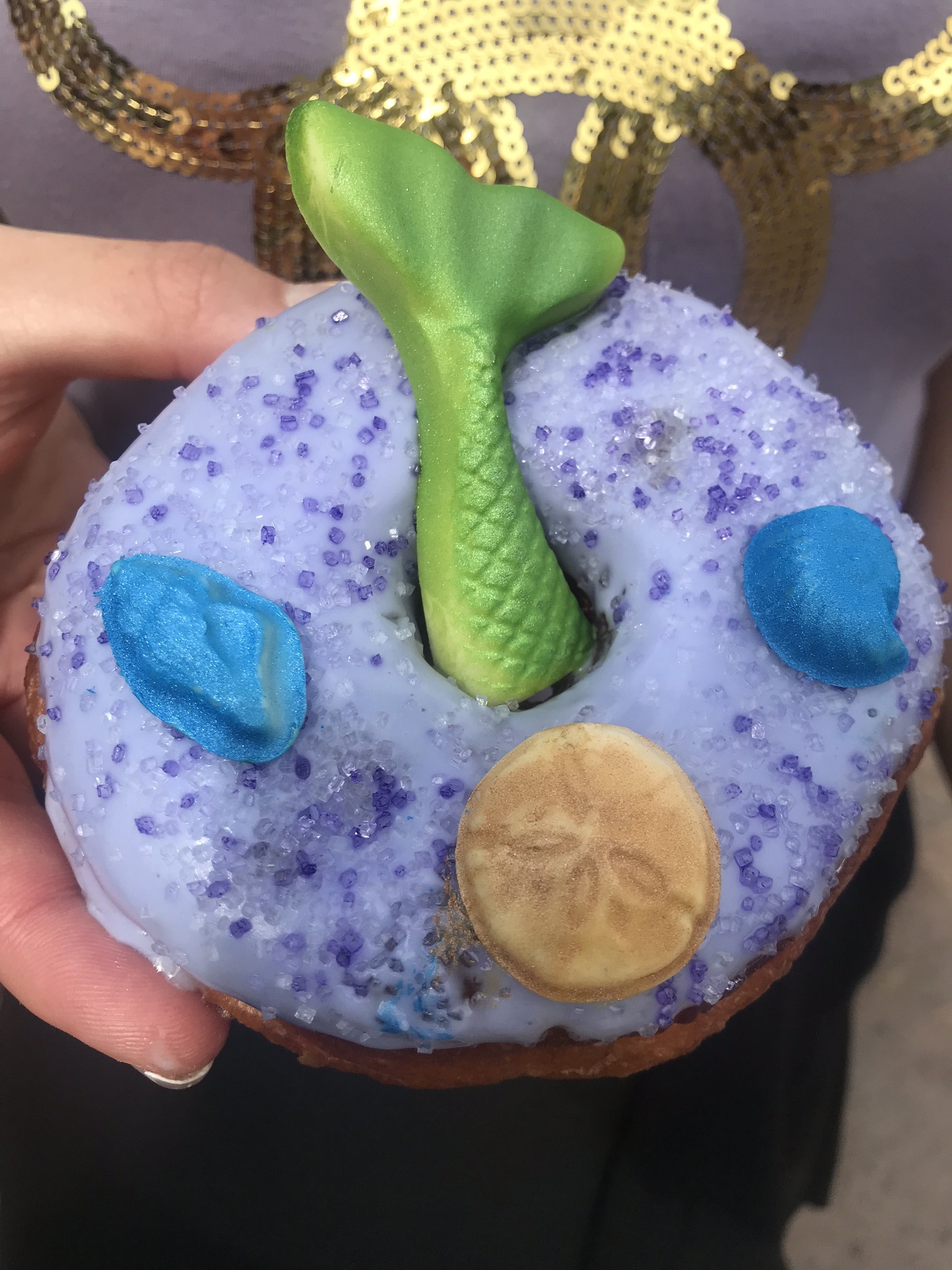 Disney World Mermaid Doughnut 