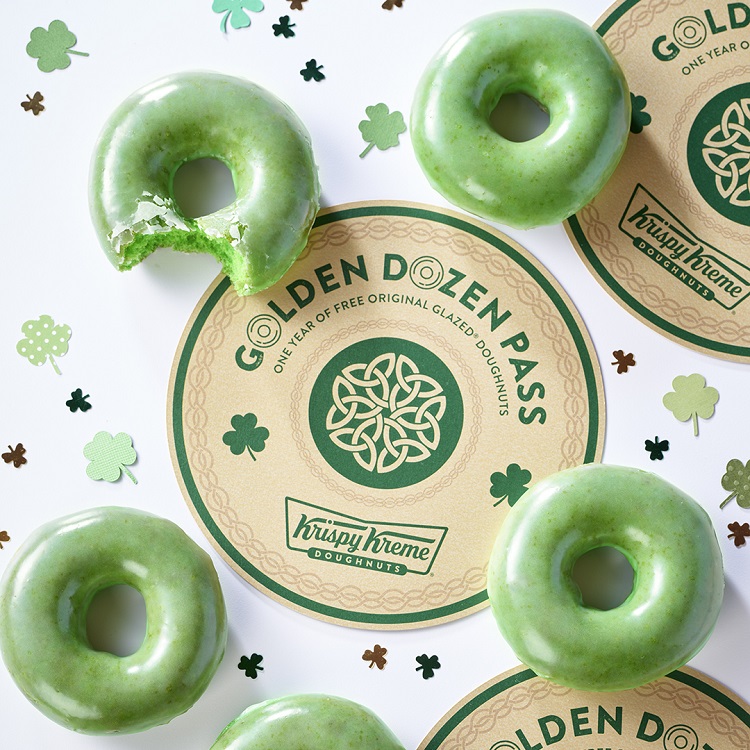 Krispy Kreme Doughnuts Are Going Green for St. Patrick’s Day