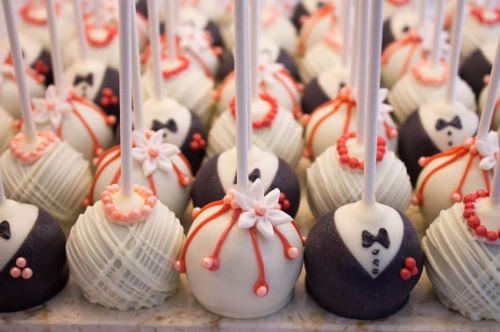 wedding cake pops