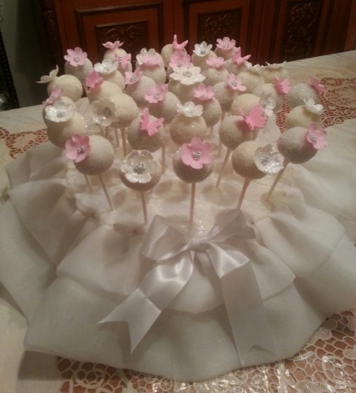 wedding cake pops