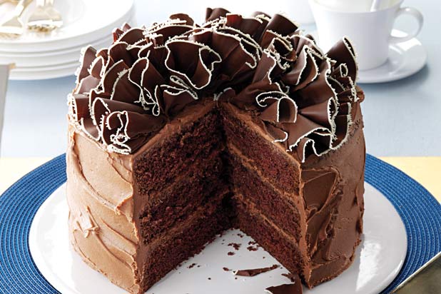 Sour Cream Chocolate Cake Recipe from 15 Best Chocolate