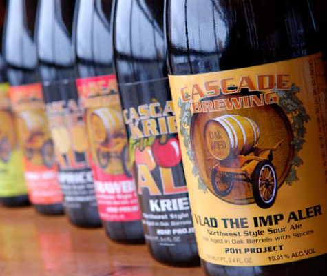 bottles from Cascade Brewing Company